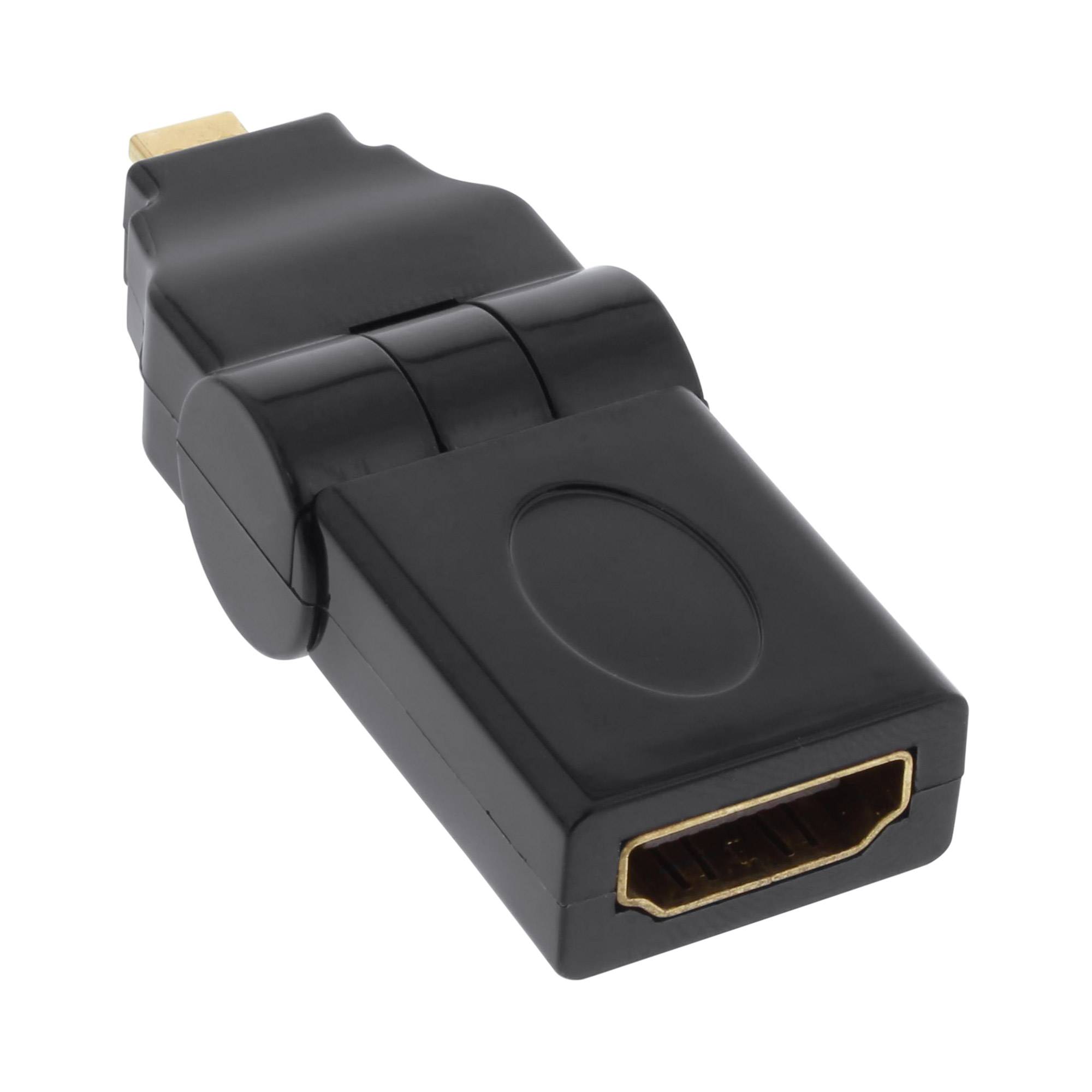 INLINE - HDMI Adapter - HDMI A Buchse auf Micro HDMI D Stecker - flexibel - 4K2K