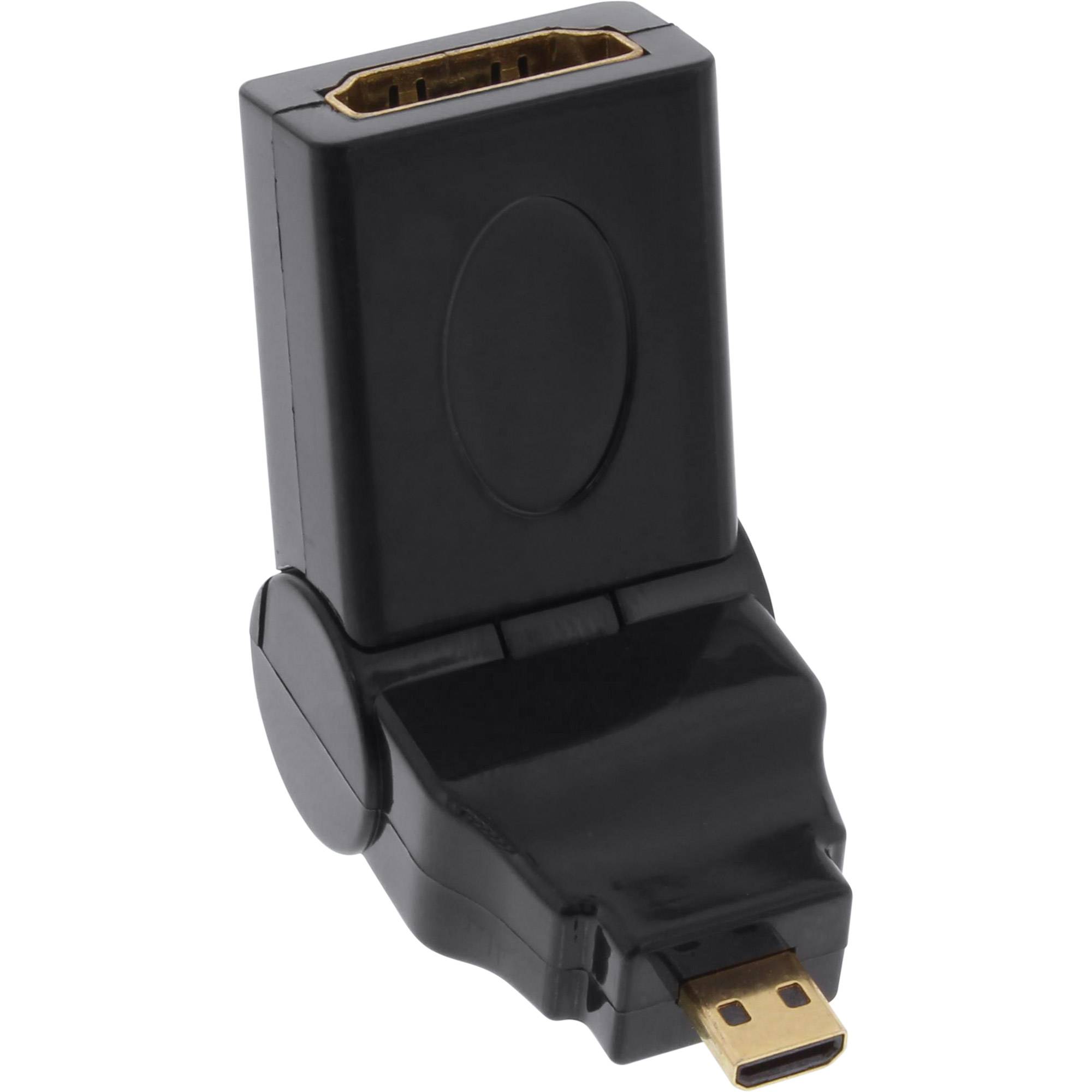 INLINE - HDMI Adapter - HDMI A Buchse auf Micro HDMI D Stecker - flexibel - 4K2K