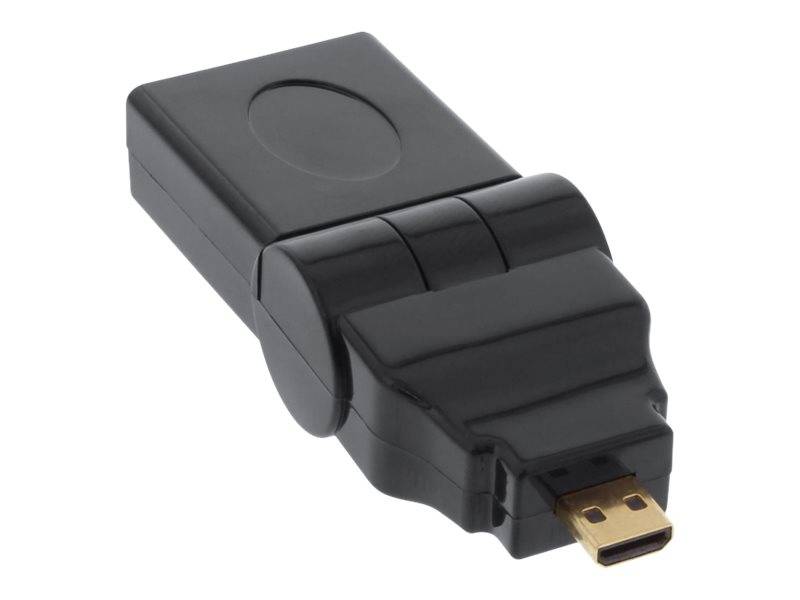 INLINE - HDMI Adapter - HDMI A Buchse auf Micro HDMI D Stecker - flexibel - 4K2K