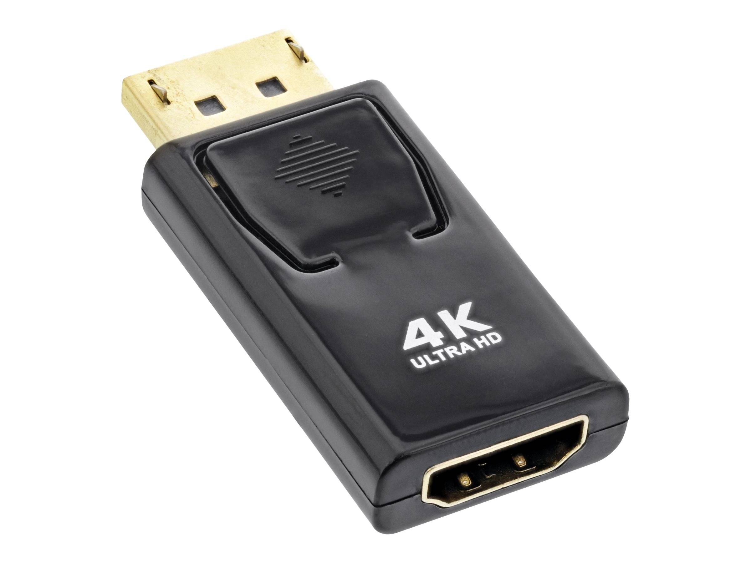 Schwarzer HDMI-Adapter-Dongle mit der Aufschrift „4K ULTRA HD