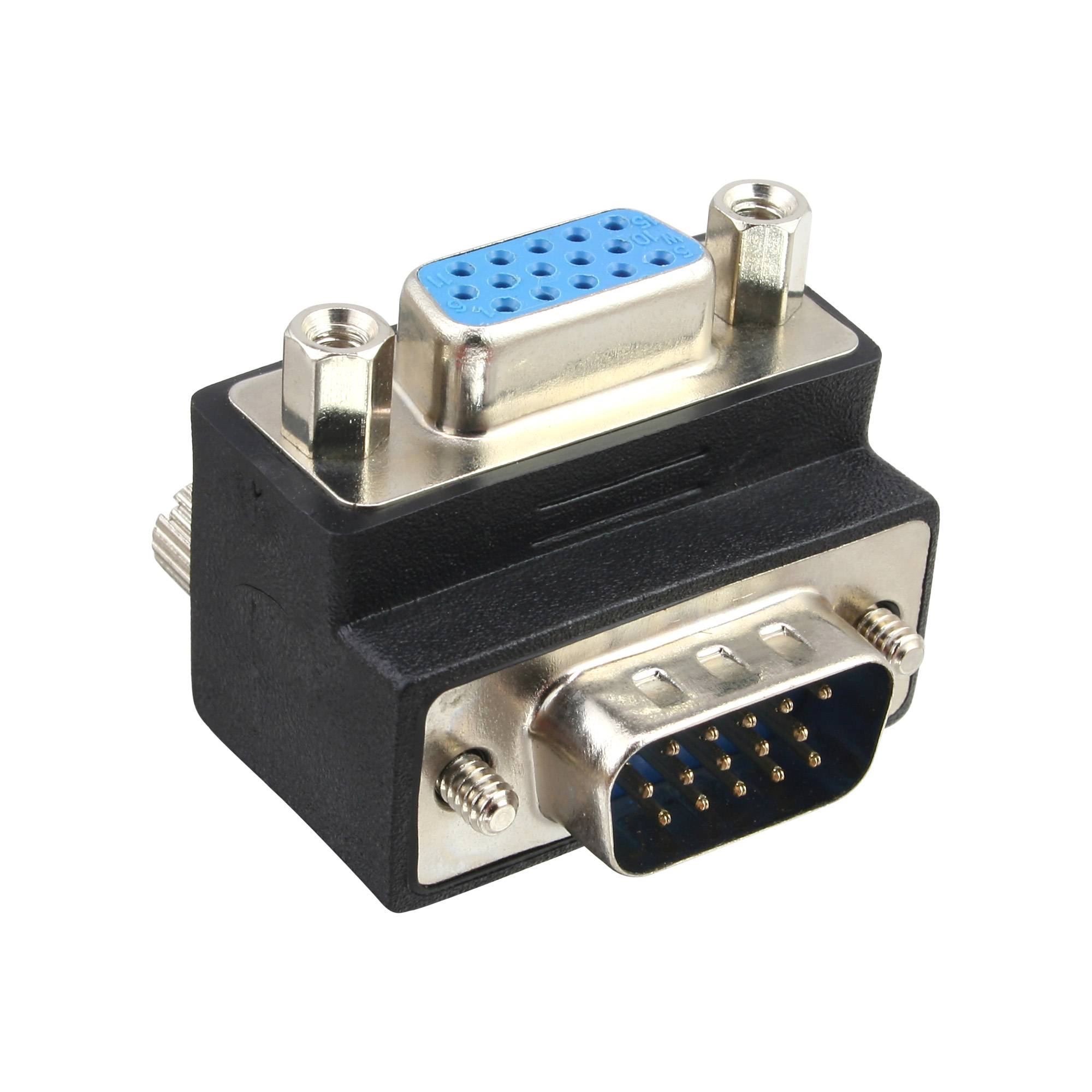 INLINE - VGA Adapter 90° Winkel 15pol Stecker/Buchse