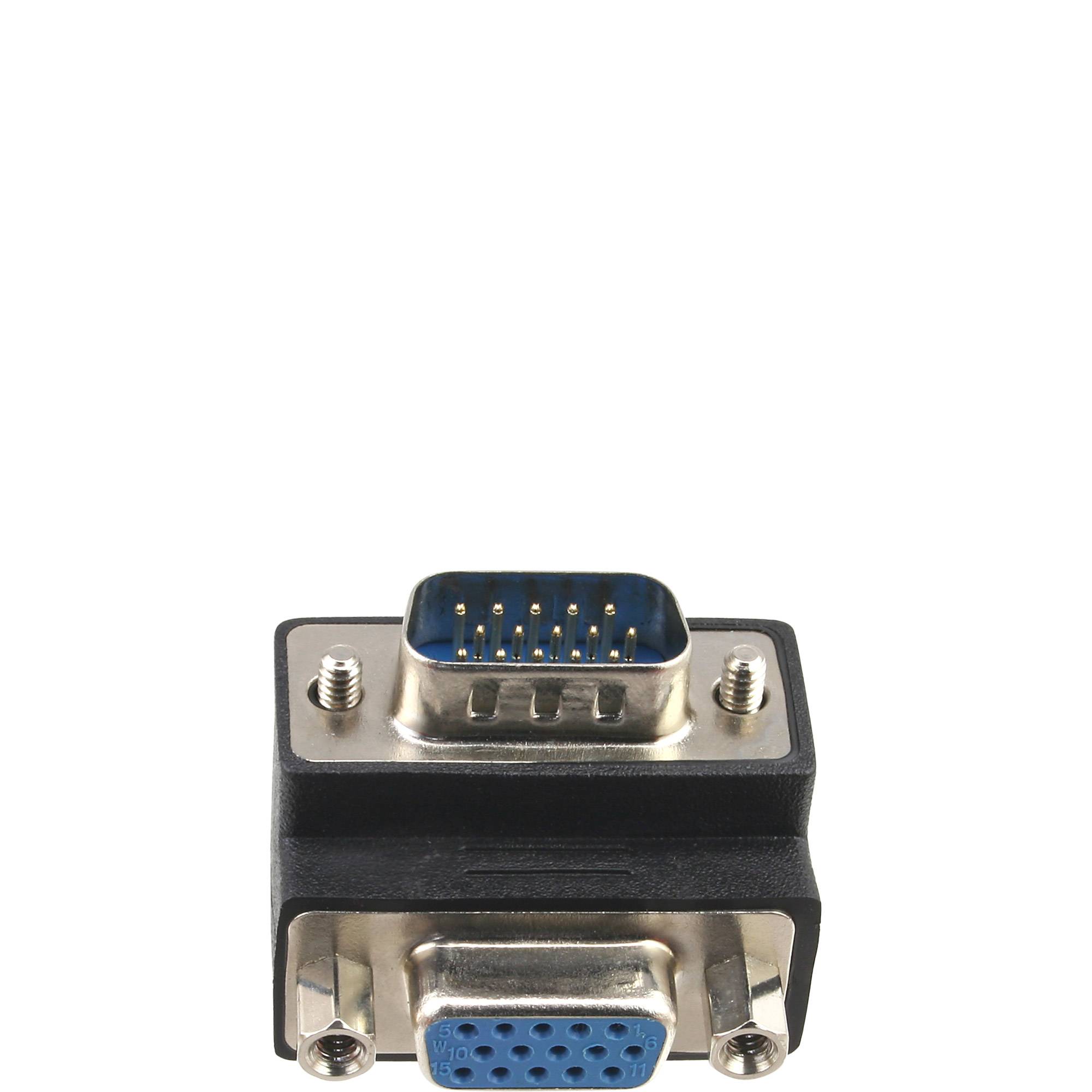 INLINE - VGA Adapter 90° Winkel 15pol Stecker/Buchse