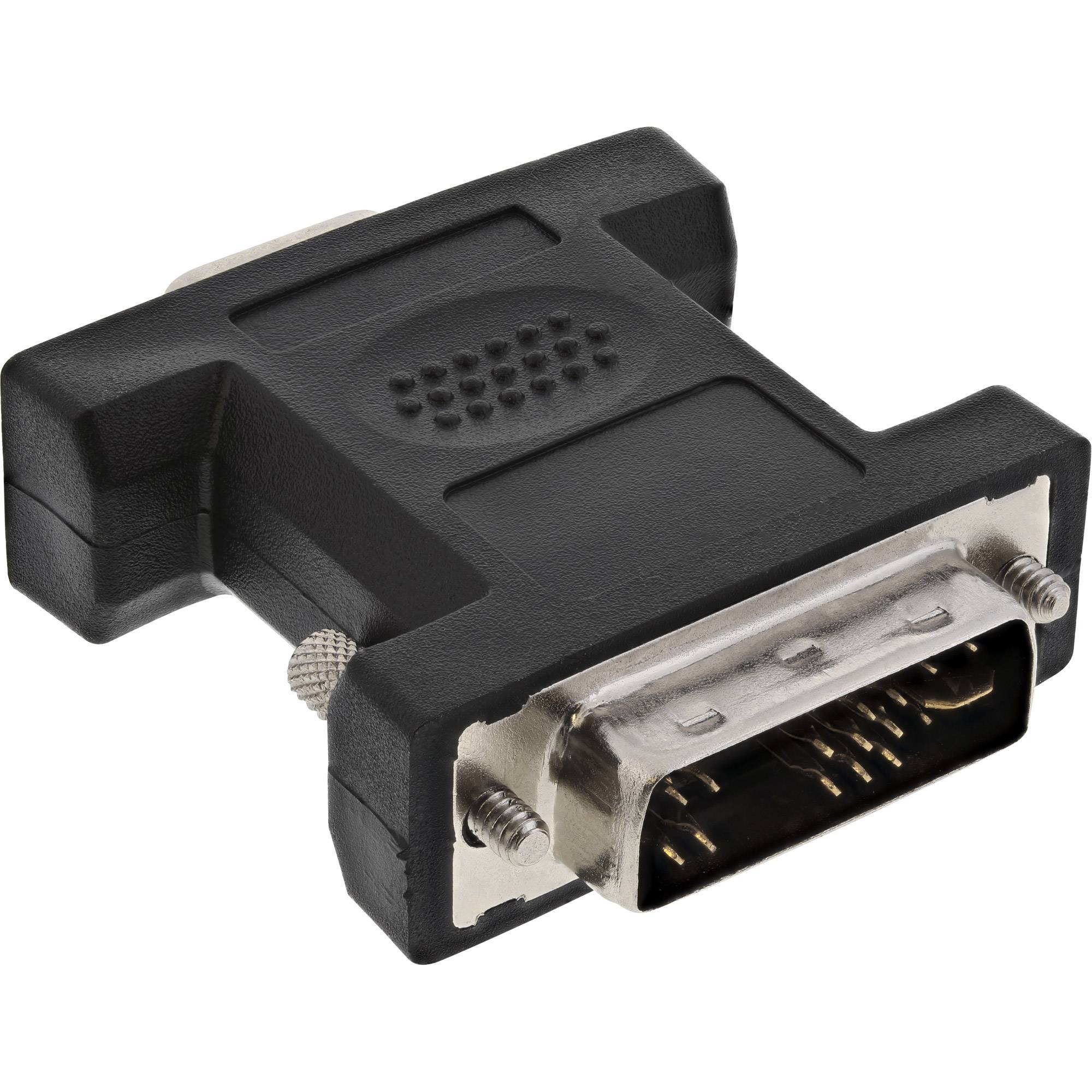 INLINE - DVI-A Adapter - Analog 12+5 Stecker auf 15pol HD Buchse (VGA)