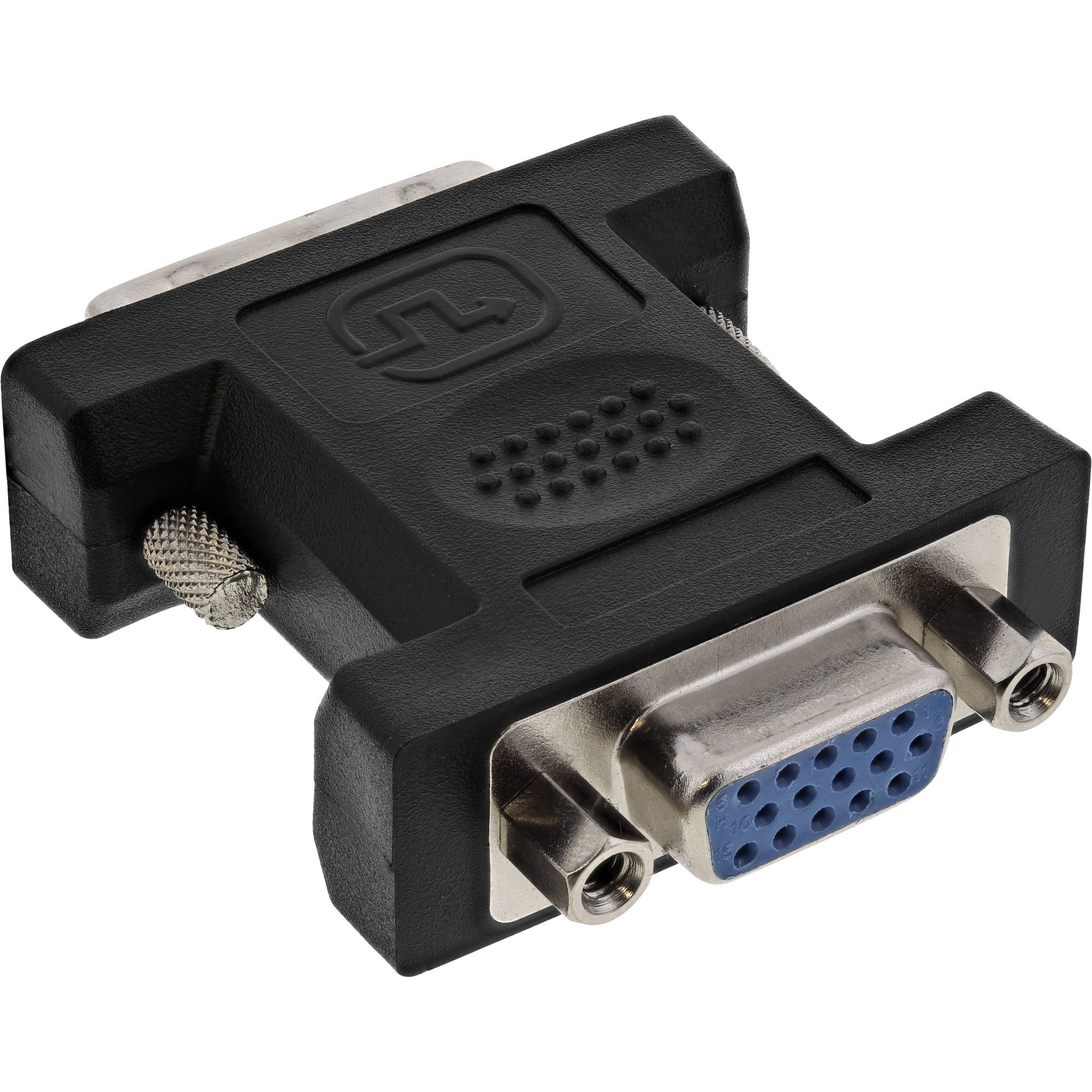 INLINE - DVI-A Adapter - Analog 12+5 Stecker auf 15pol HD Buchse (VGA)