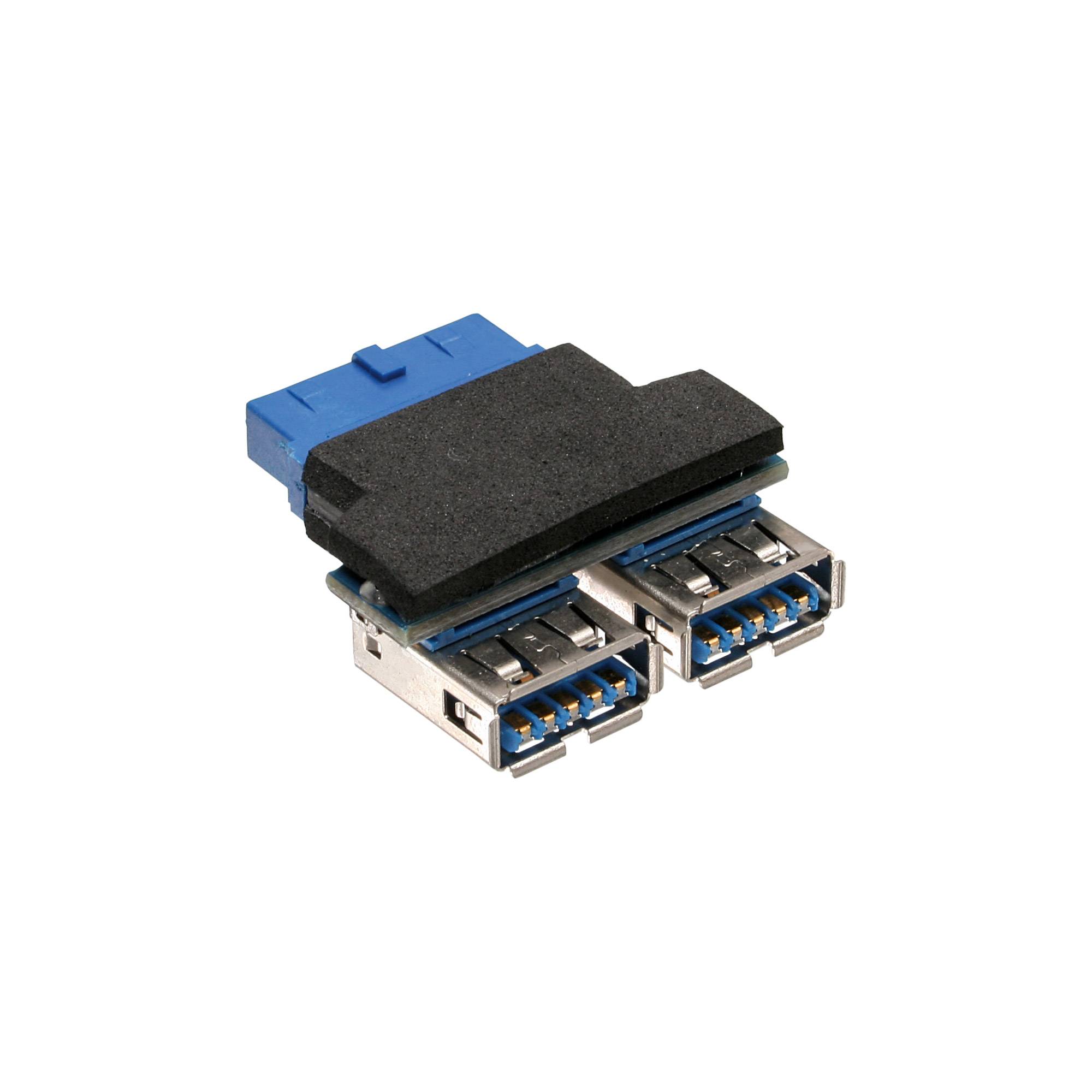 INLINE - USB 3.0 Adapter - 2x Buchse A auf Pfostenanschluss