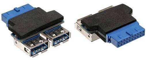 INLINE - USB 3.0 Adapter - 2x Buchse A auf Pfostenanschluss