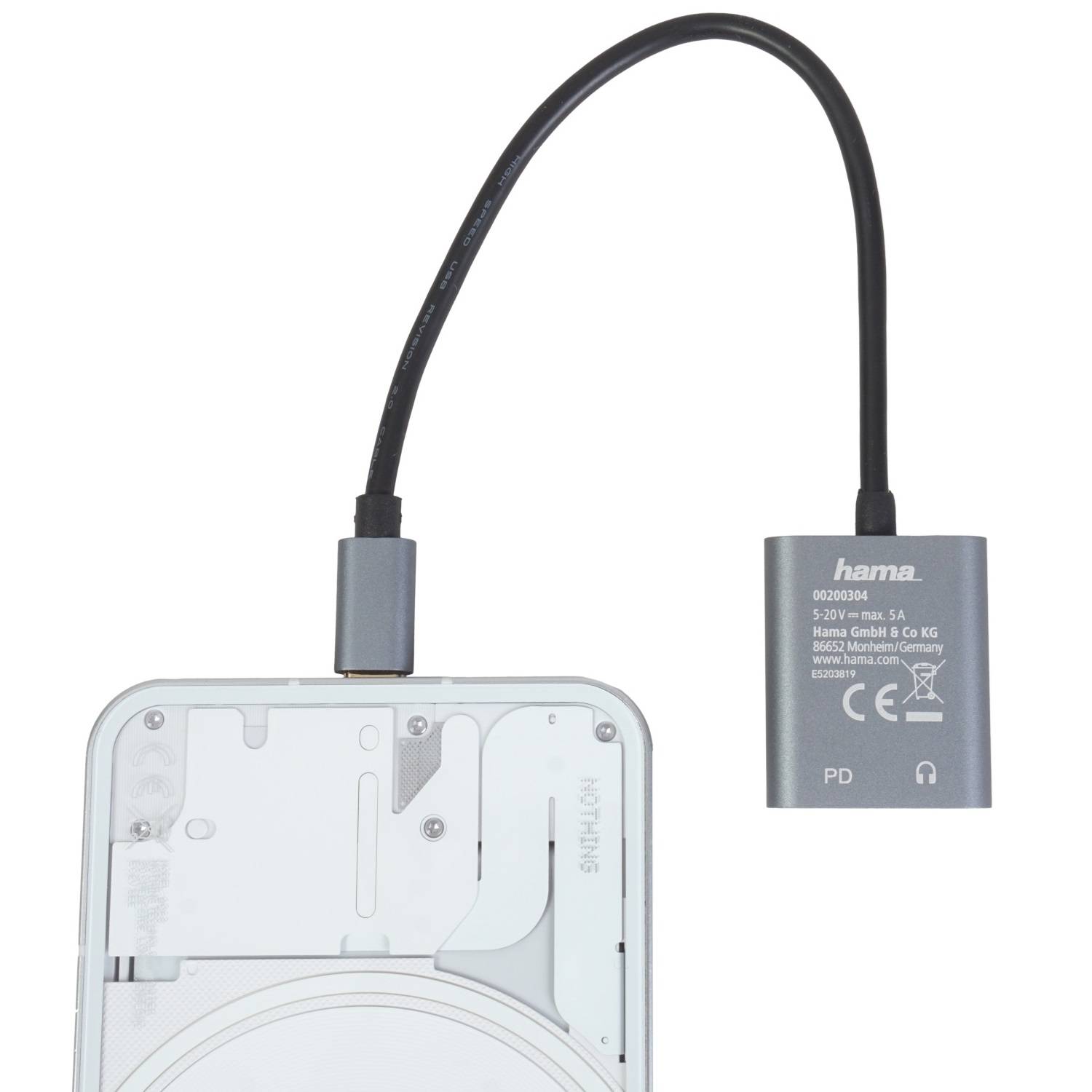 2in1 USB-C auf 3,5mm Audio-Adapter mit Ladefunktion