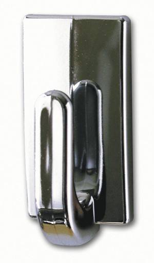 TESA Haken Powerstrips Small chrom 3 Stück, Indoor, Universalhaken, Silber, Kunststoff, 3 Stück(e)