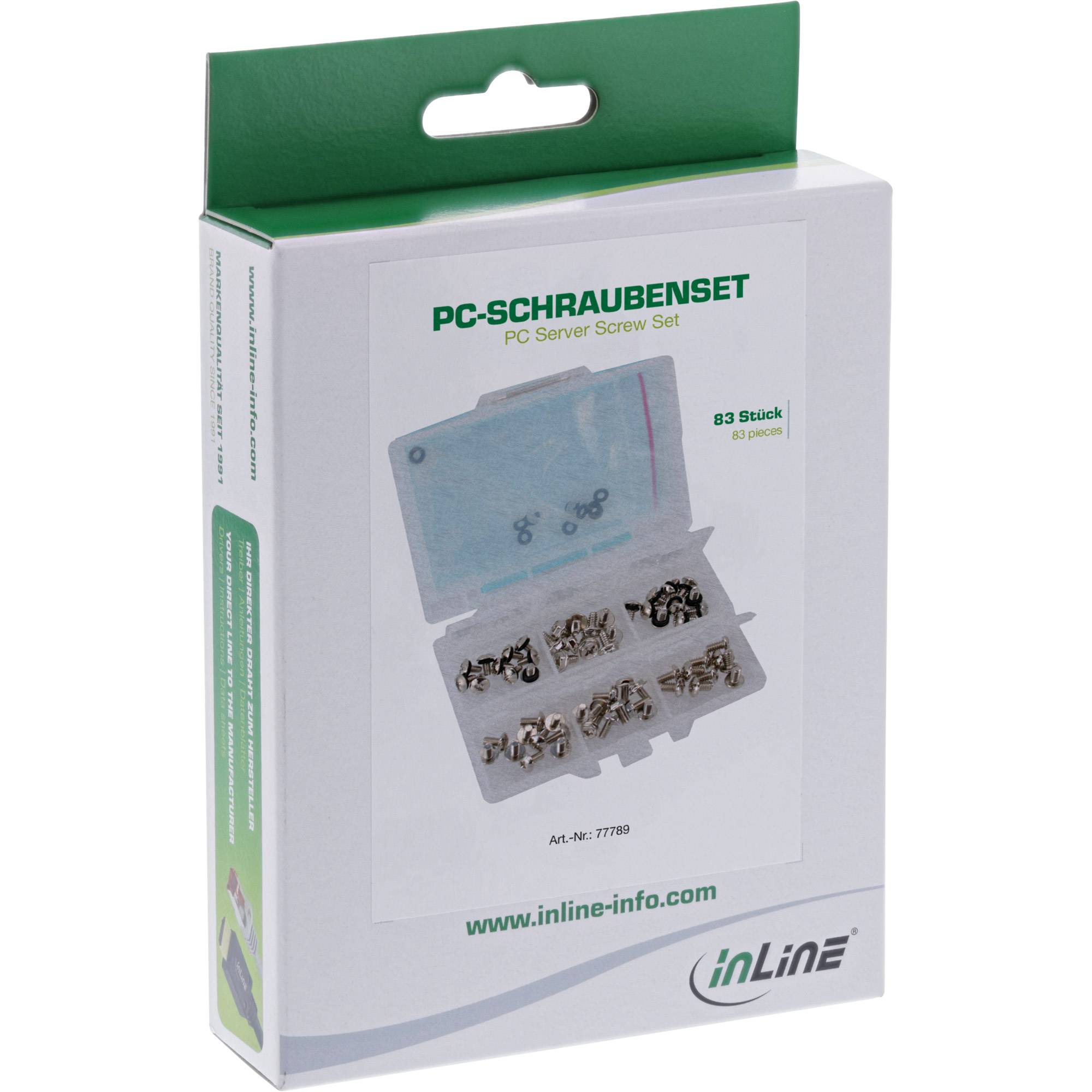 INLINE - PC-Schraubenset - 83-teilig