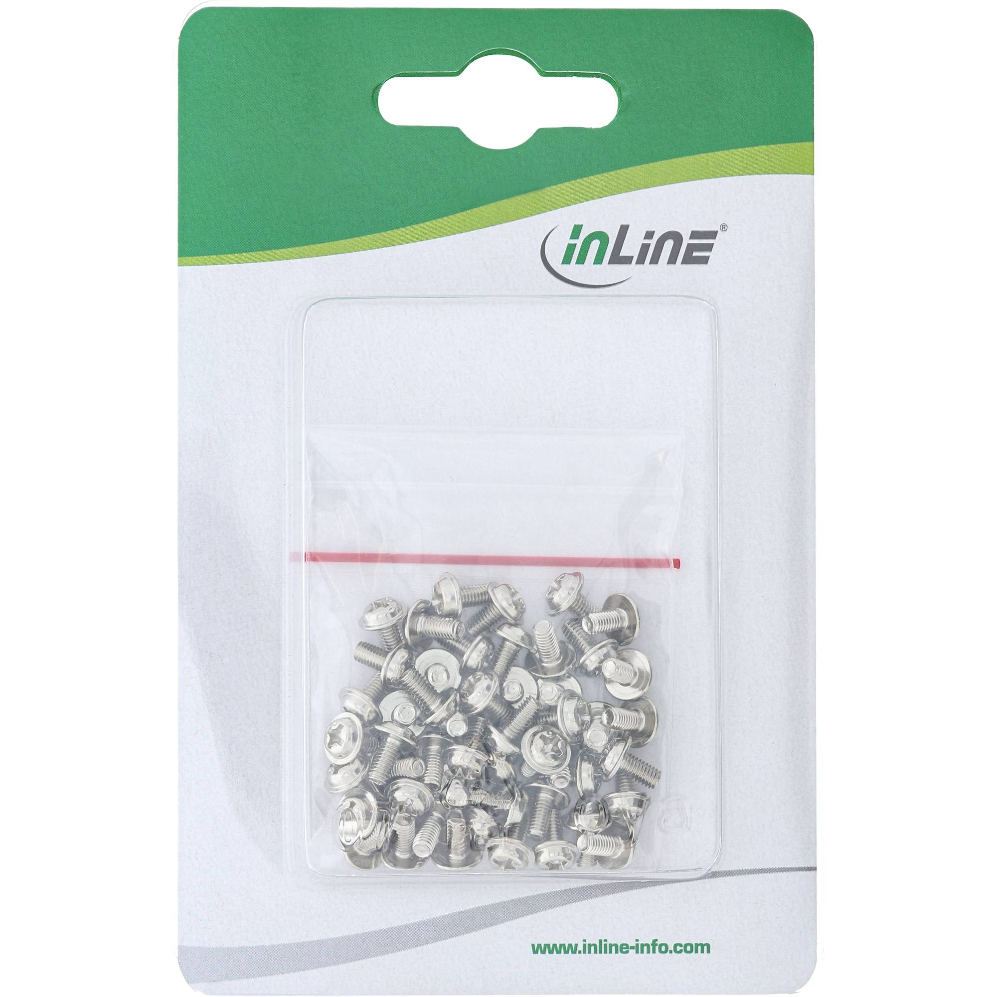 INLINE - Schraubenset - für Laufwerke - 50-teilig
