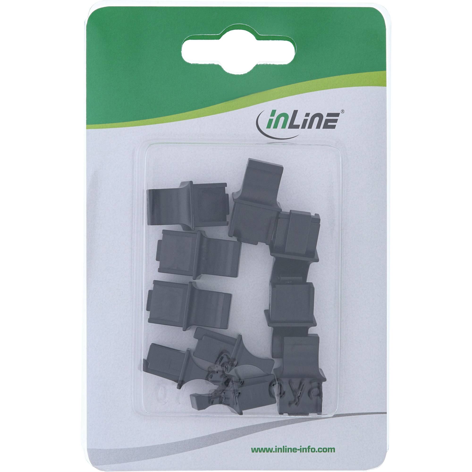InLine - Schutzumschlag - Schwarz (Packung mit