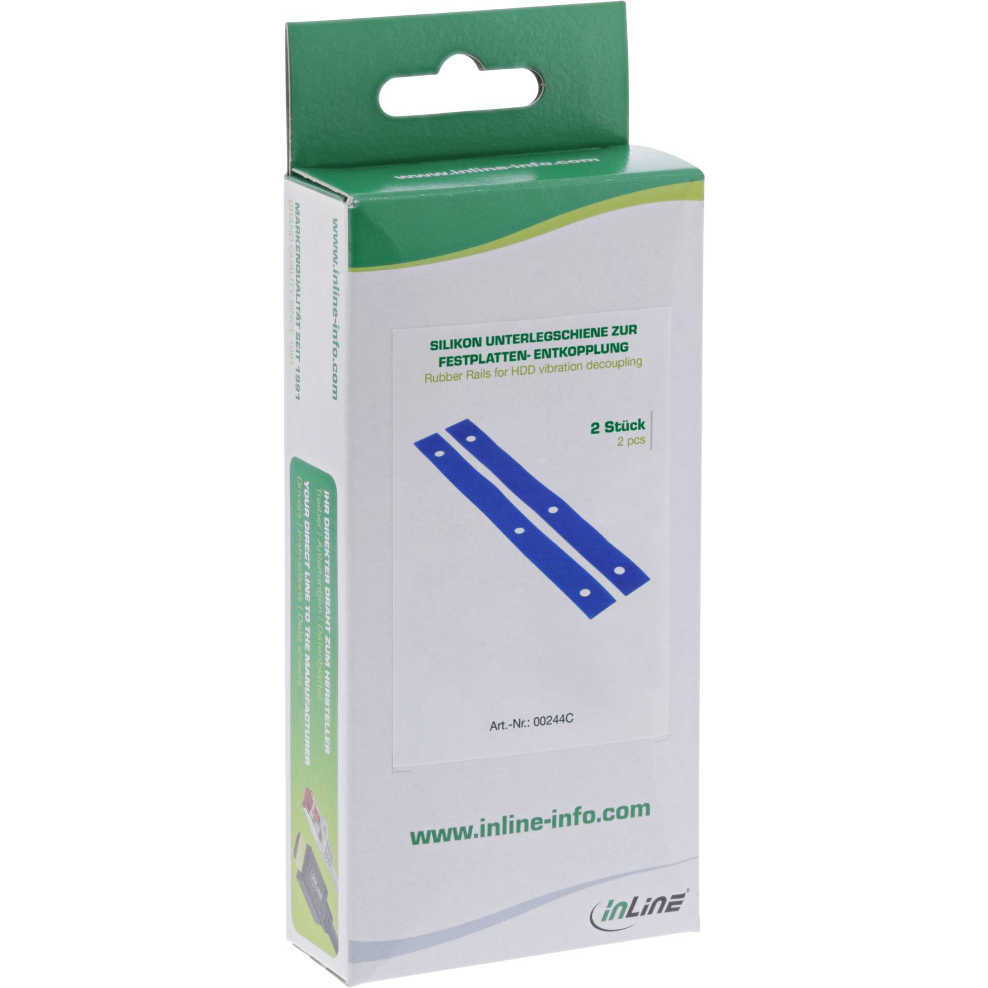 InLine Rubber washers - Vibrationsdämpfer-Kit für Festplattenlaufwerk (Packung mit 2)