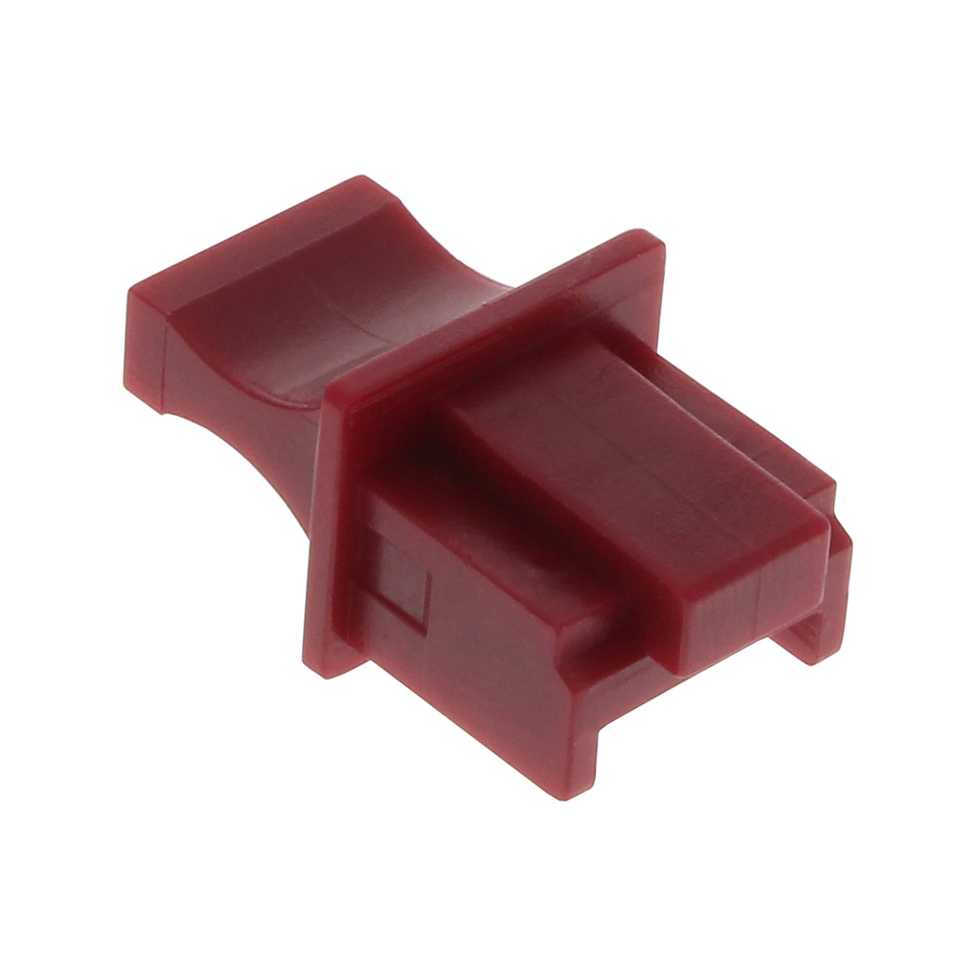 INLINE - Staubschutz - für RJ45 Buchse dunkelrot 10er Blister