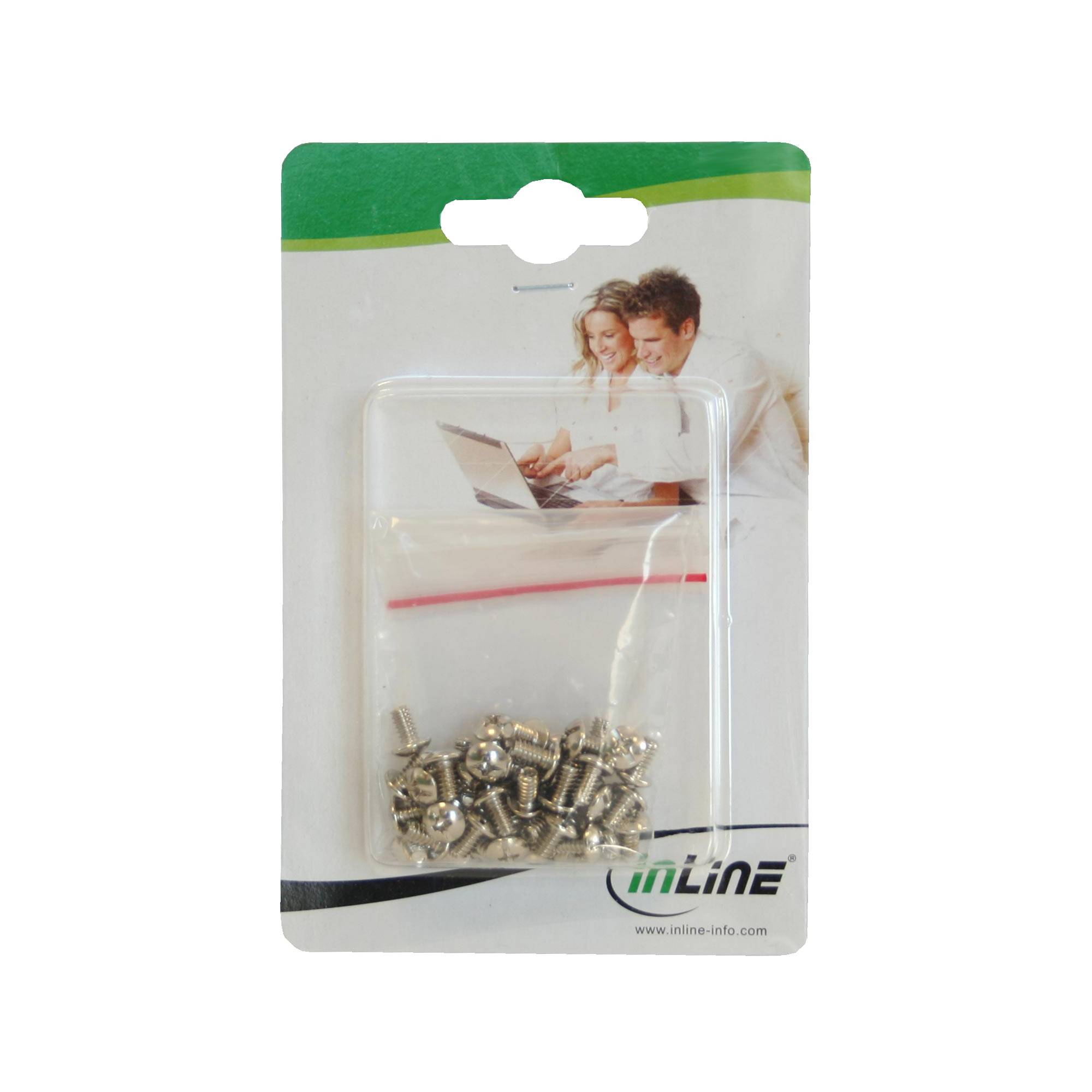 INLINE - Schraubenset - für 3,5"" Festplatten - 50-teilig