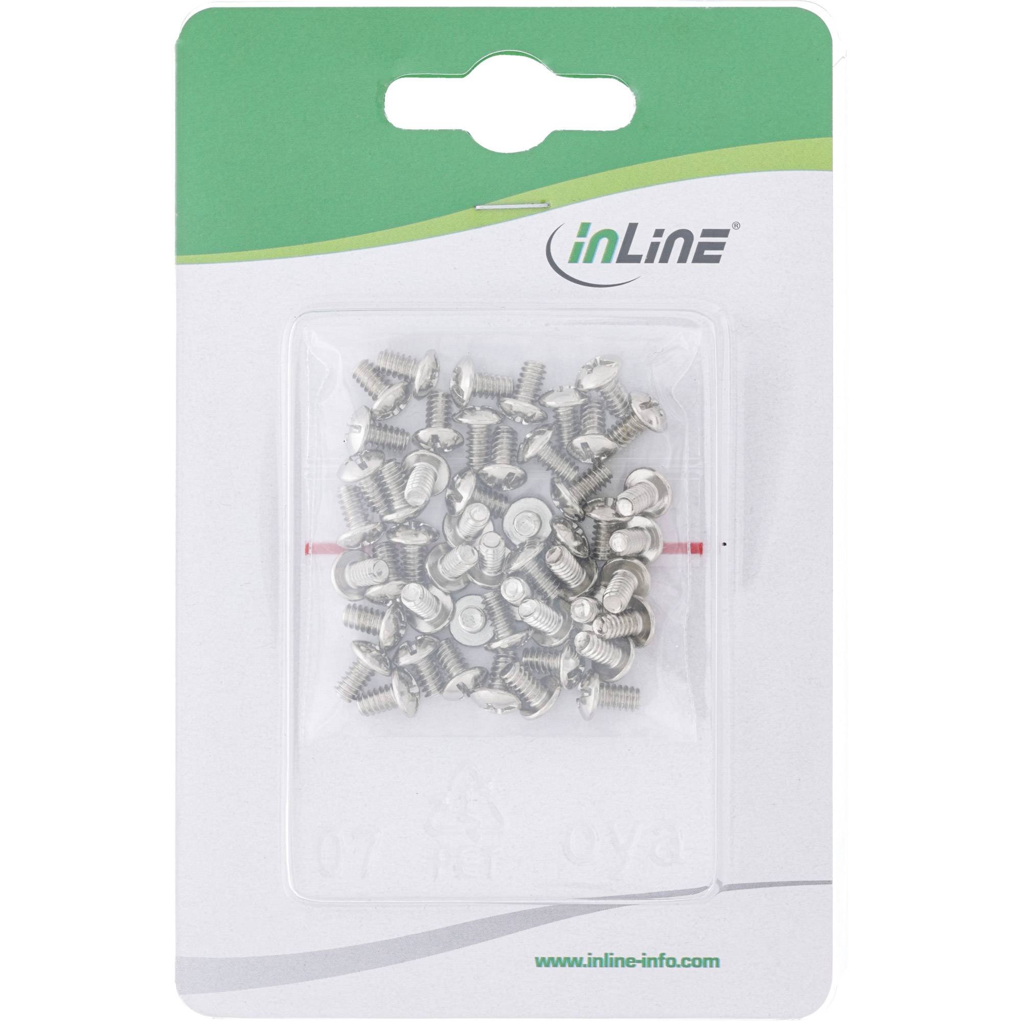 INLINE - Schraubenset - für 3,5"" Festplatten - 50-teilig
