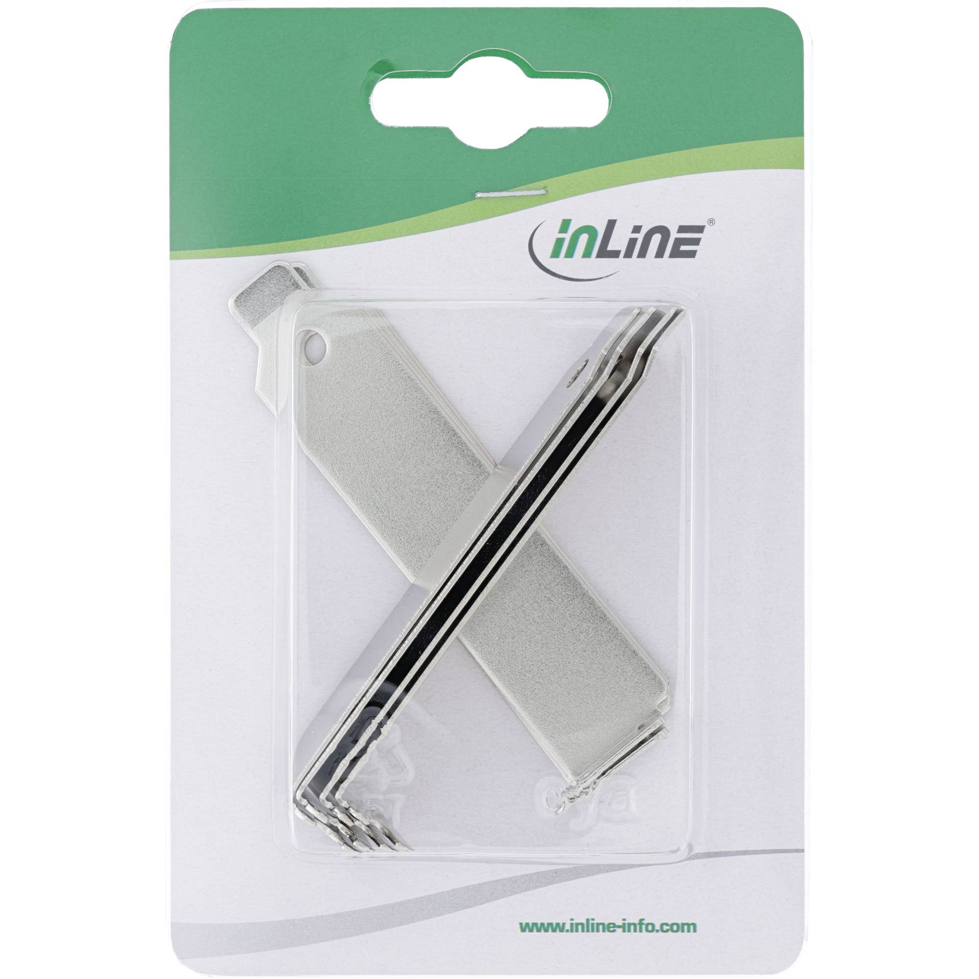 INLINE - PCI Slotblech low-profile Blindblende - 6er Pack