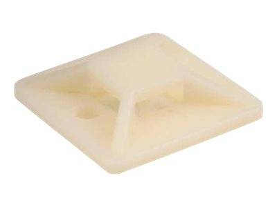 INLINE - Befestigungssockel für Kabelbinder - 25x25mm - selbstklebend - 10 Stück