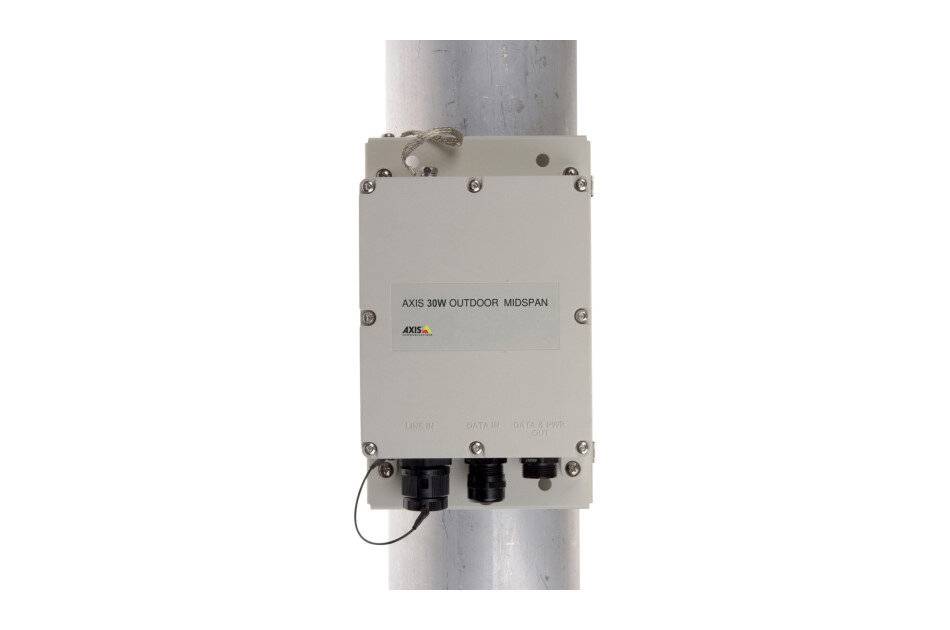 AXIS TD9301 OUTDOOR MIDSPAN POLE MOUNT, Masthalterung, für AXIS 30W Outdoor Midspan, Außen