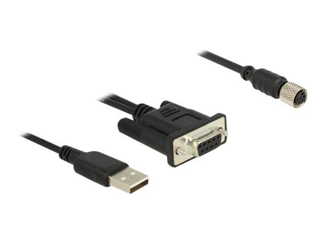 Navilock - Kabel seriell - RS-232 - 6-poliges M8 weiblich bis USB, DB-9