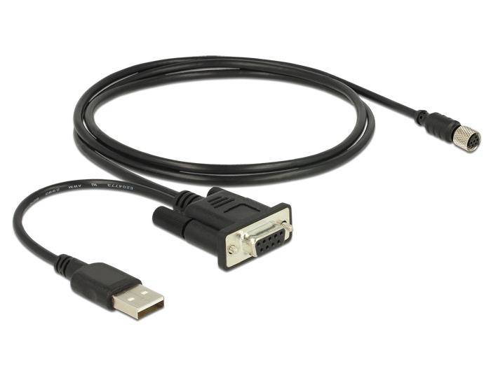 Navilock - Kabel seriell - RS-232 - 6-poliges M8 weiblich bis USB, DB-9
