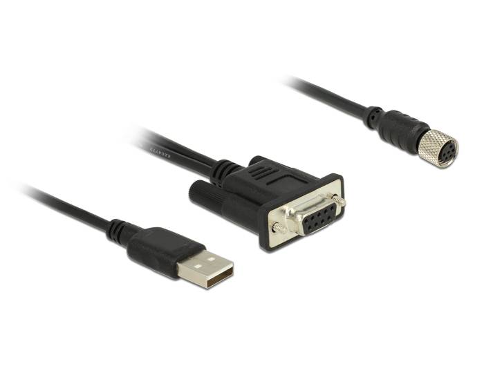 Navilock - Kabel seriell - RS-232 - 6-poliges M8 weiblich bis USB, DB-9