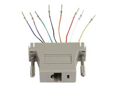 StarTech.com DB25 auf RJ45 modularer Adapter - Stecker/Buchse - Seriell Adapter - DB25 (St)