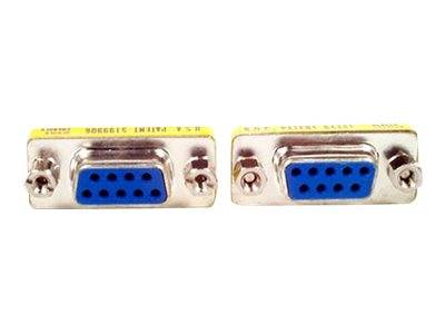 Zwei blaue VGA-Buchsen mit Metallgehäusen, nebeneinander auf weißem Hintergrund dargestellt.