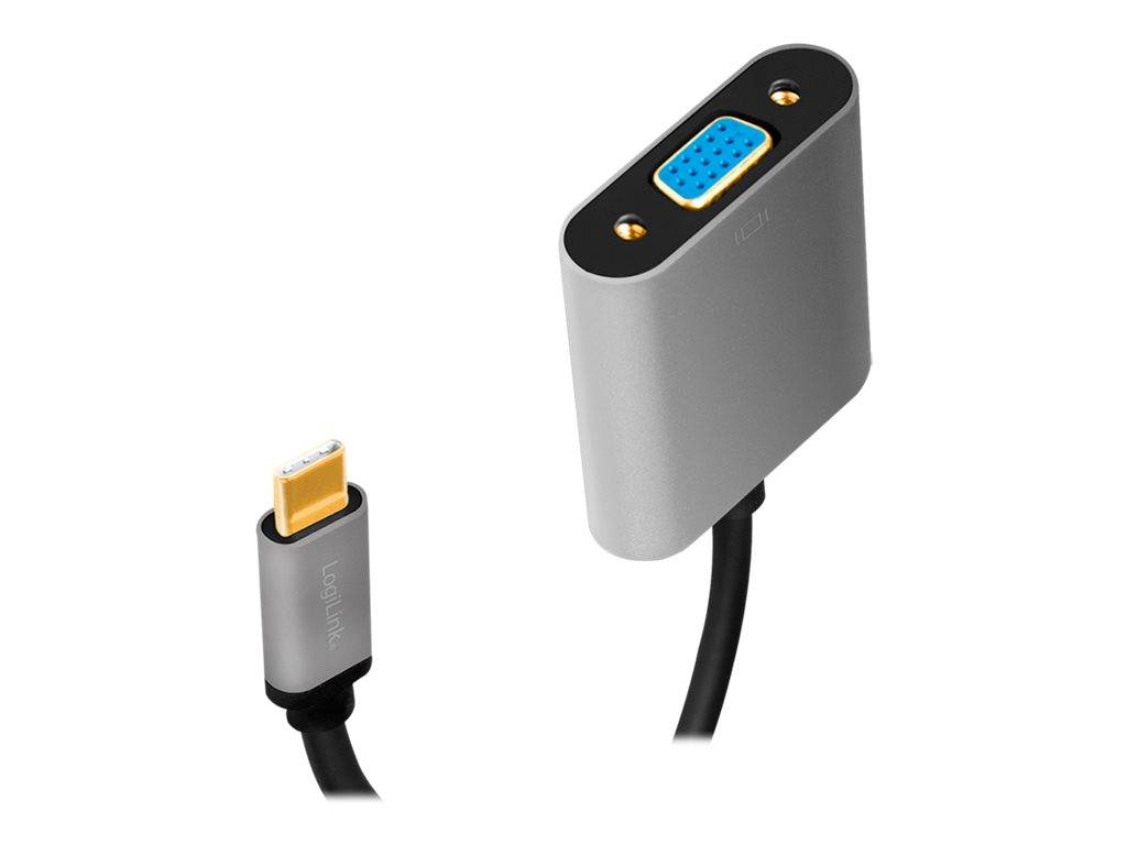 LogiLink - USB/VGA-Adapter - USB-C (M) bis HD-15 (VGA)