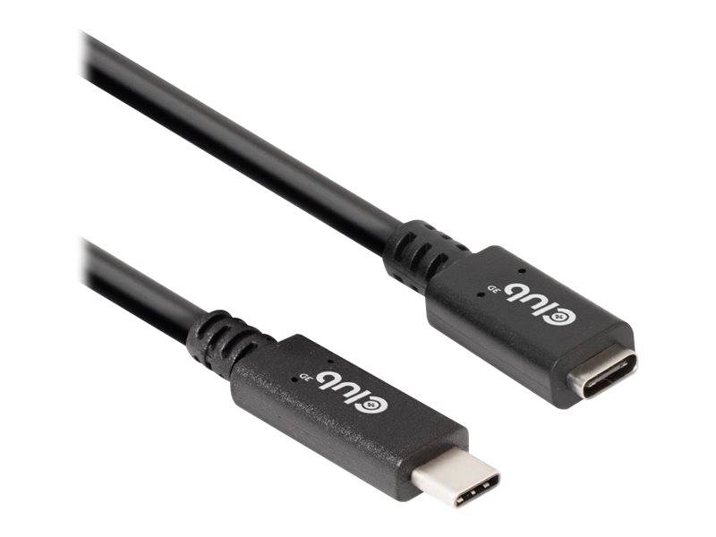 USB-C-Kabel mit männlichen Steckern an beiden Enden, dargestellt auf weißem Hintergrund.