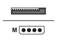 Sharkoon - Netzteil - SATA-Stromstecker bis interne Stromversorgung, 4-polig (M)