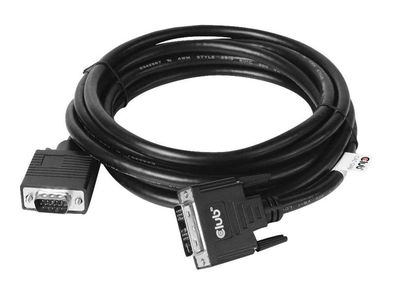 Club 3D - Adapterkabel - DVI-A (M) bis HD-15 (VGA)