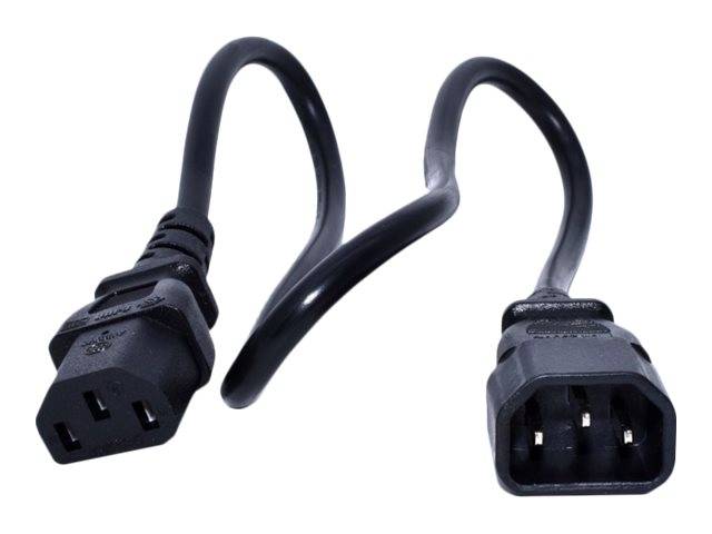 Zebra Stromkabel - IEC 60320 C13 zu IEC 60320 C14 - 50 cm