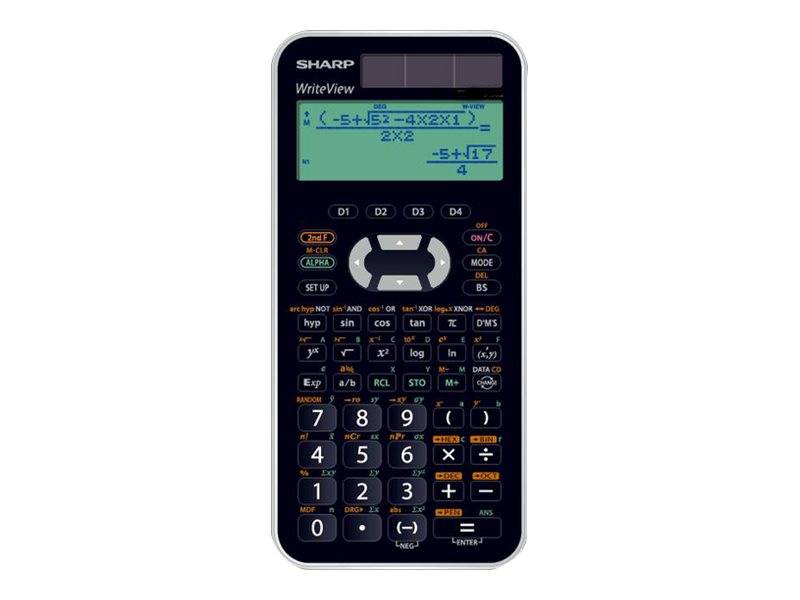 SHARP EL-W550XG Wissenschaftlicher Taschenrechner schwarz/weiß