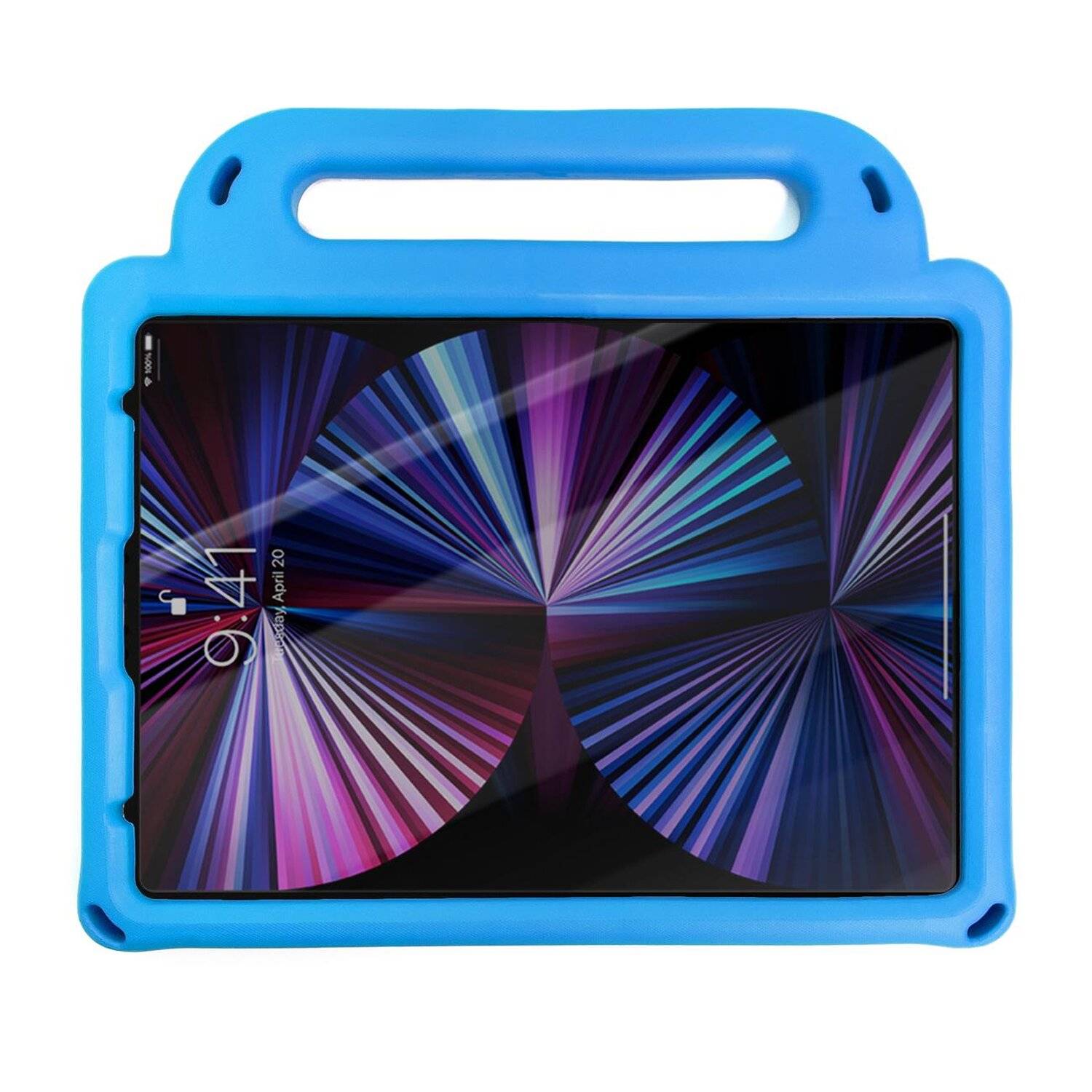 Diamond Tablet Case Armored Schutzhülle mit Stifthalter Gurt Standfunktion für iPad Pro 11" 2021/2020/2019 Blau