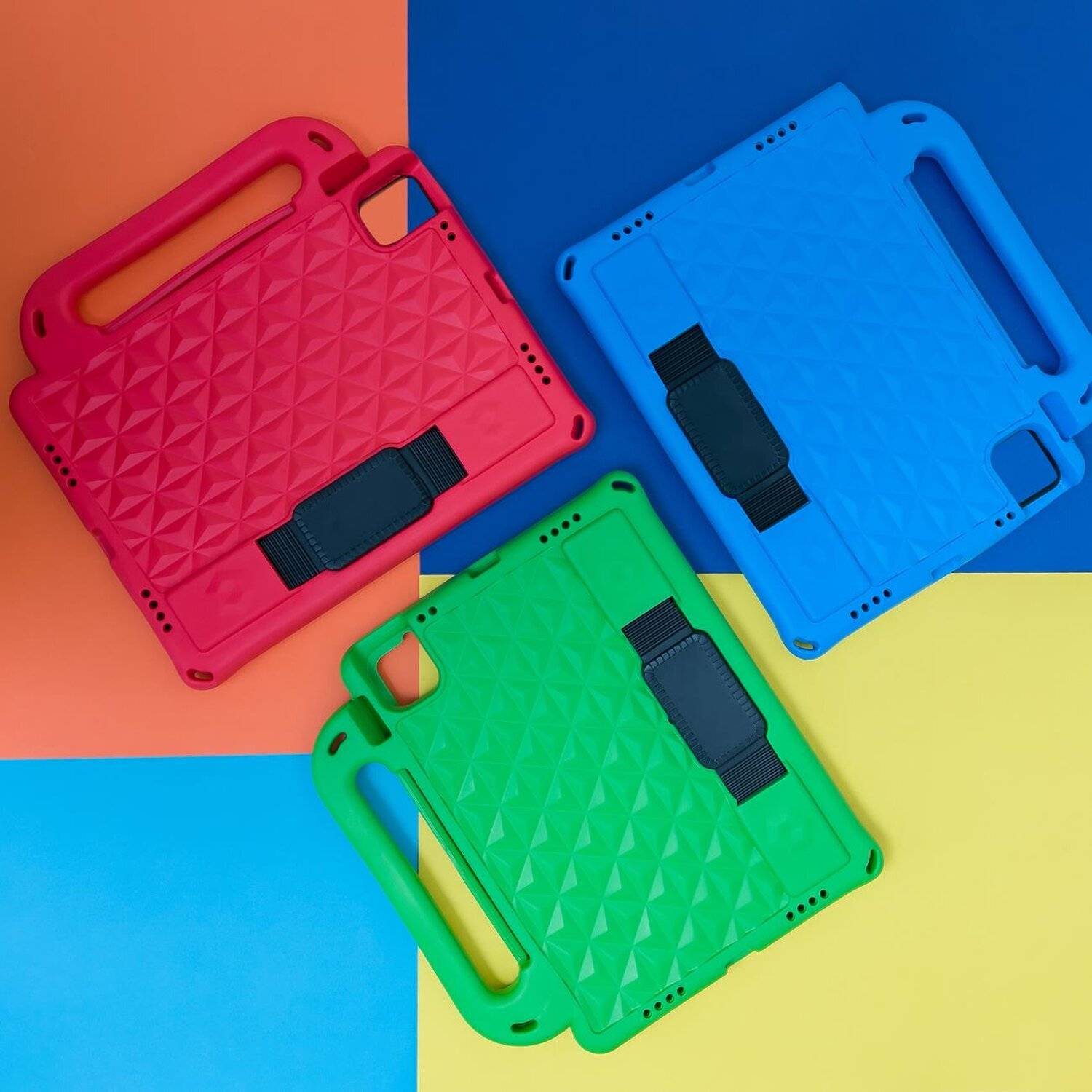 Diamond Tablet Case Armored Schutzhülle mit Stifthalter Gurt Standfunktion für Samsung Galaxy Tab S7 11" Blau