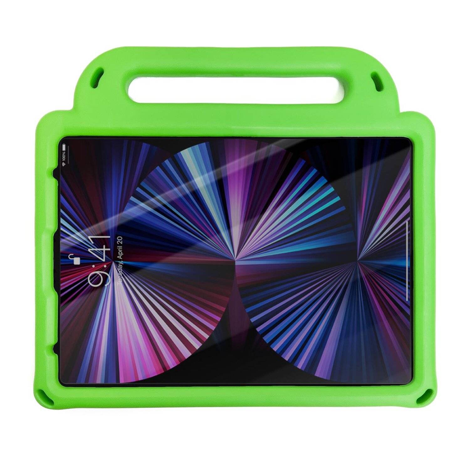 Diamond Tablet Case Armored Schutzhülle mit Stifthalter Gurt Standfunktion für Samsung Galaxy Tab S6 Lite Grün