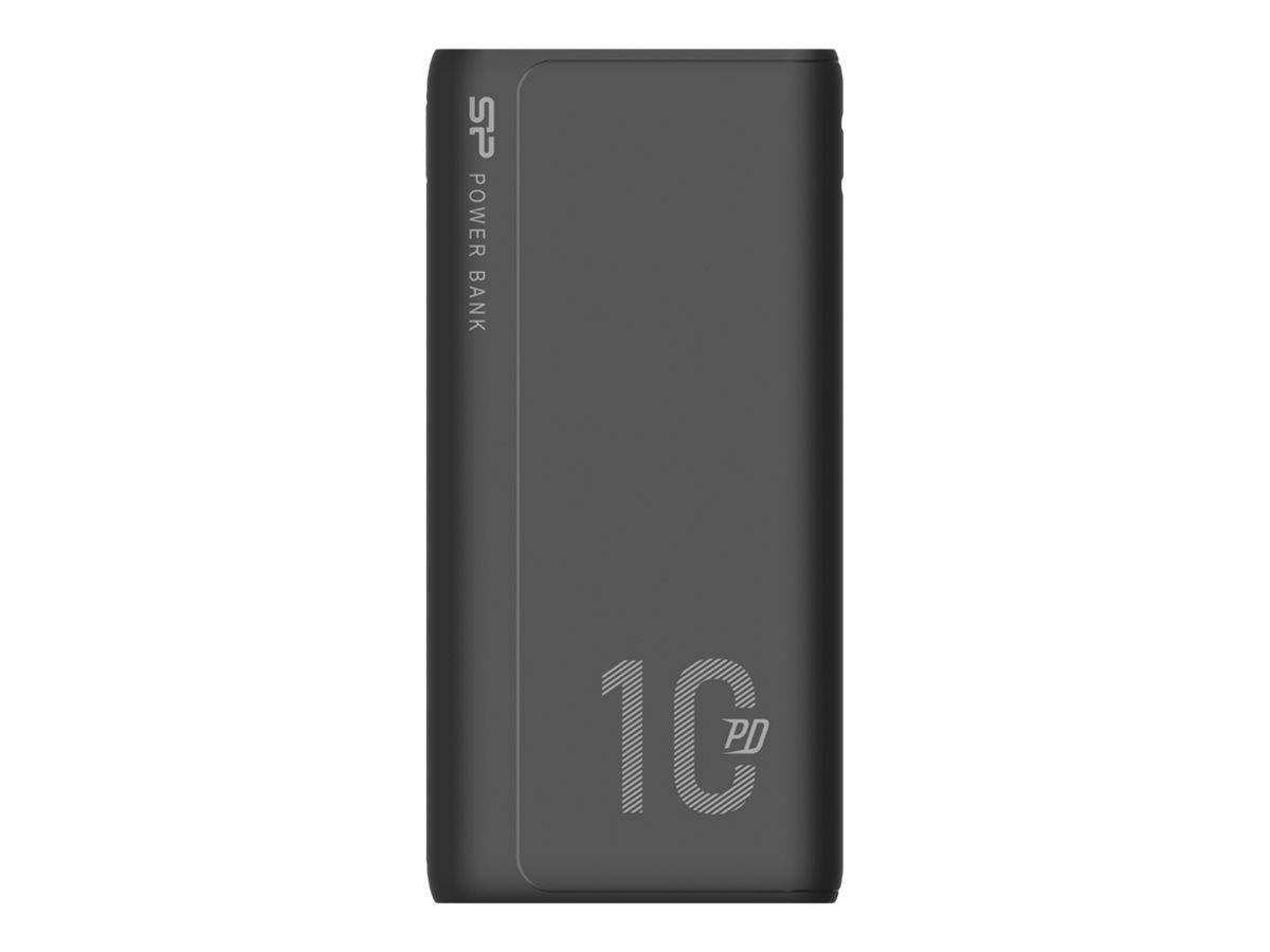 Silicon Power QP15 - Powerbank - 10000 mAh - 18 Watt - 3 A - PD, QC 3.0 - 3 Ausgabeanschlussstellen (2 x USB, USB-C)