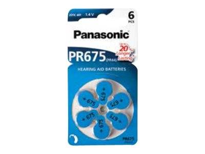Panasonic PR675 - Batterie 6 x PR44 - Zink-Luft