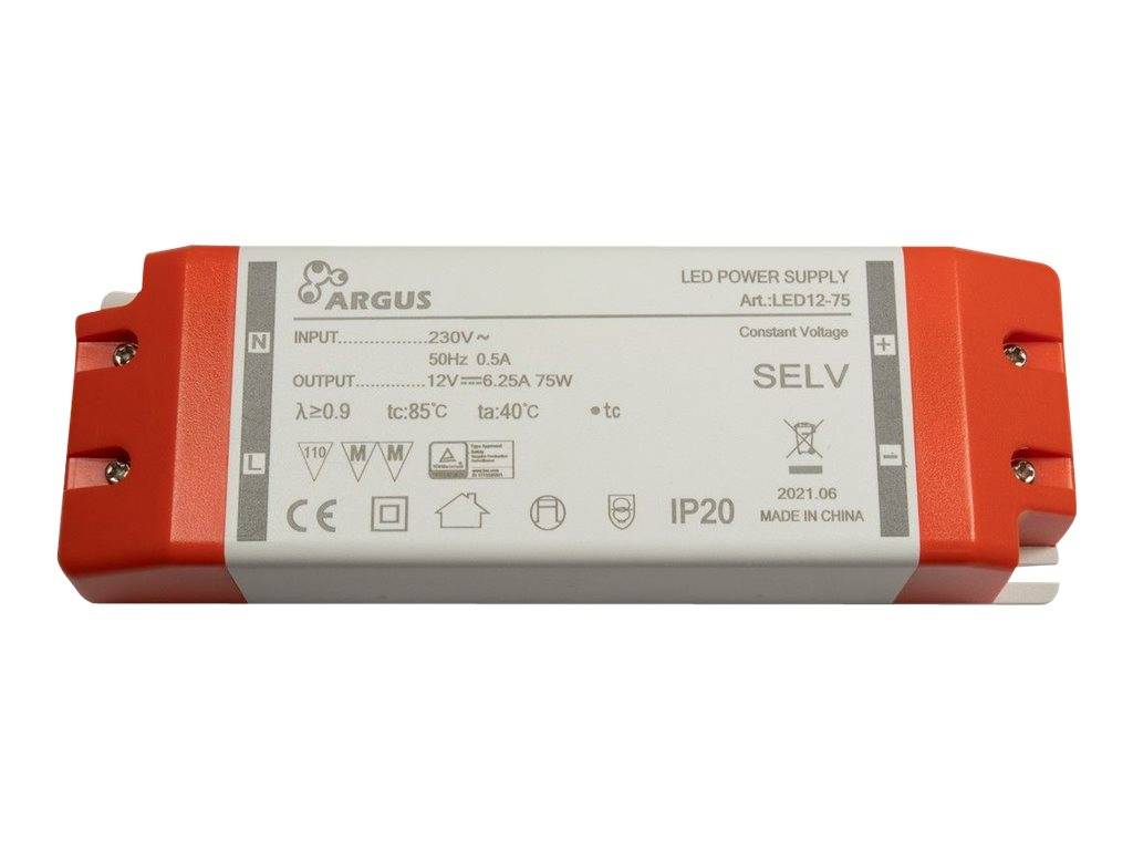 INTER-TECH - Argus LED12-75 - LED-Treiber - 75 Watt - 6250