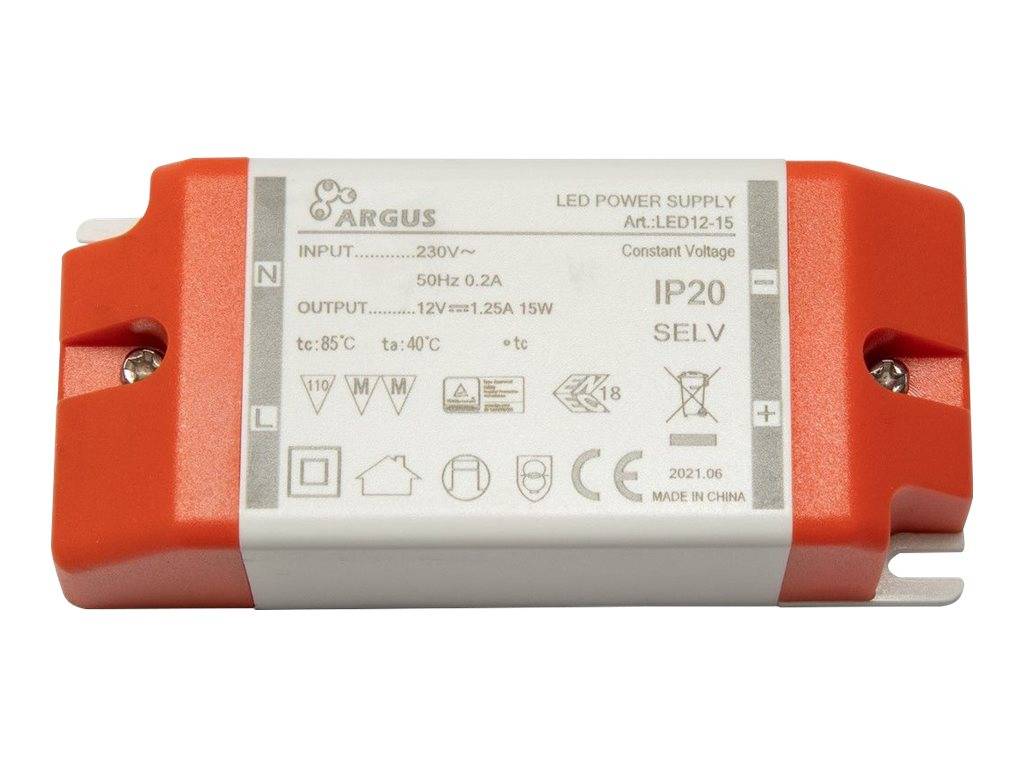 Inter-Tech LED12-15 - LED-Treiber - 15 Watt - 1.25 A (2-polige Klemmleiste)