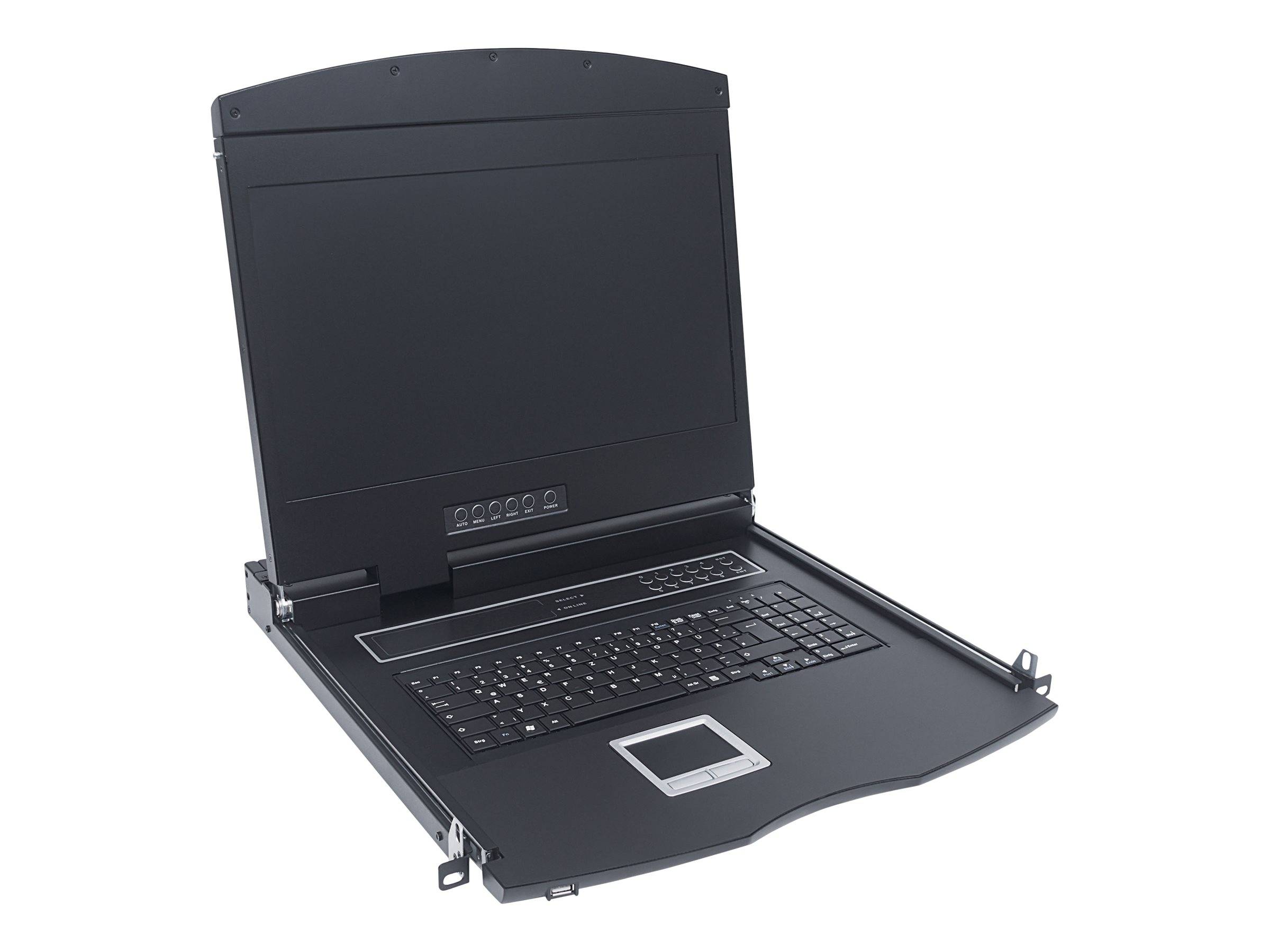 Intellinet Rackmount 17" LCD Console - KVM-Konsole - PS/2, USB - Französisch - 43.2 cm (17")