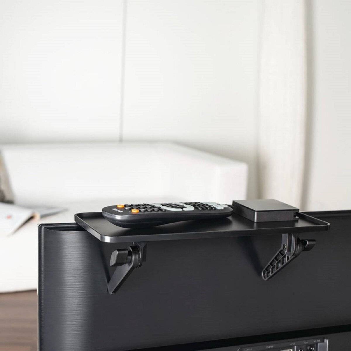 Hama universelles TV-Regal platzsparend für die Rückseite von Fernsehern, auch für Monitore Geeignet 30.0 x 12.7 cm