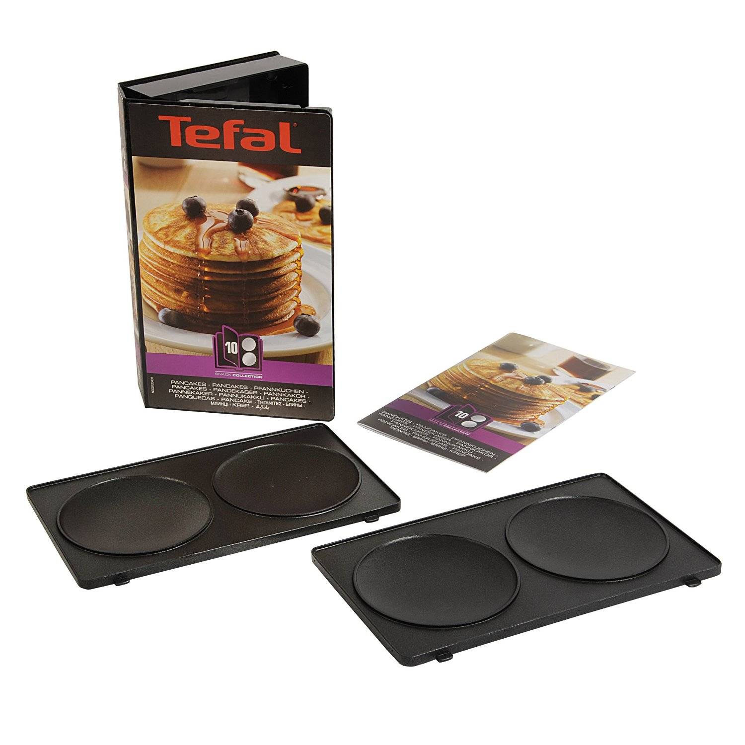 Tefal - Pfannkuchen-Tellerset - für Sandwich-Maker/Waffeleisen
