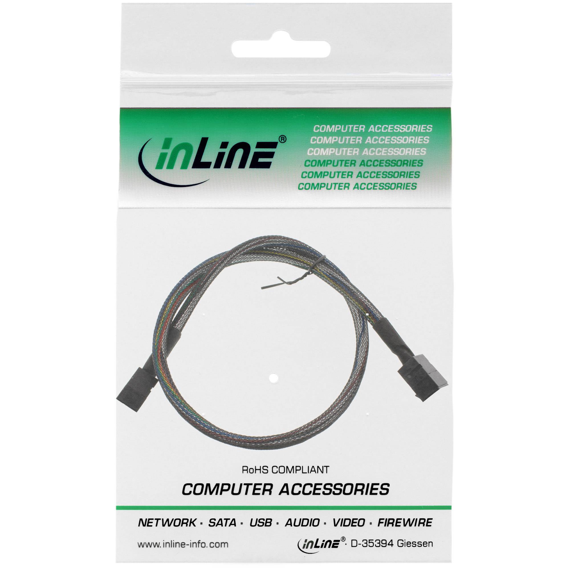 INLINE - Mini-SAS HD Kabel - SFF-8643 zu SFF-8643 - mit Sideband - 0,5m