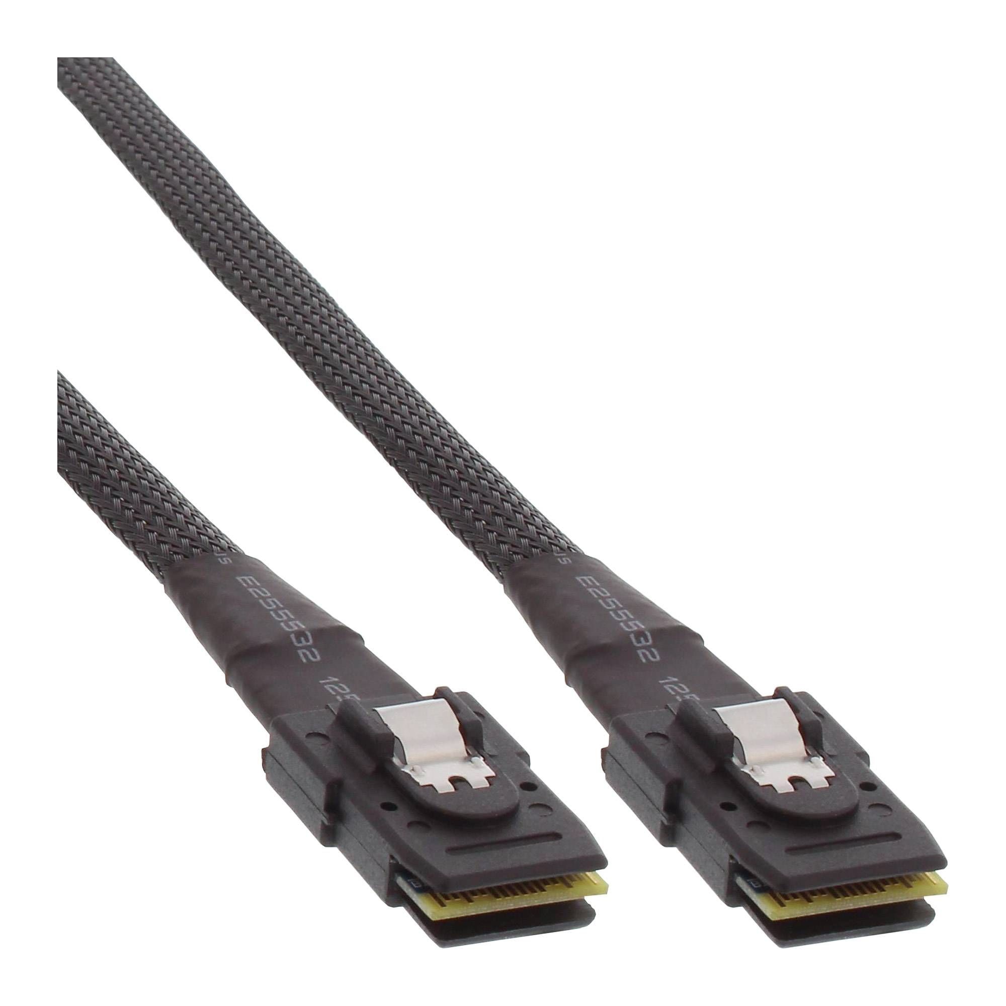 INLINE - SAS Kabel int. - Mini-SAS SFF-8087/Mini-SAS SFF-8087 - m. Sideband - 1m