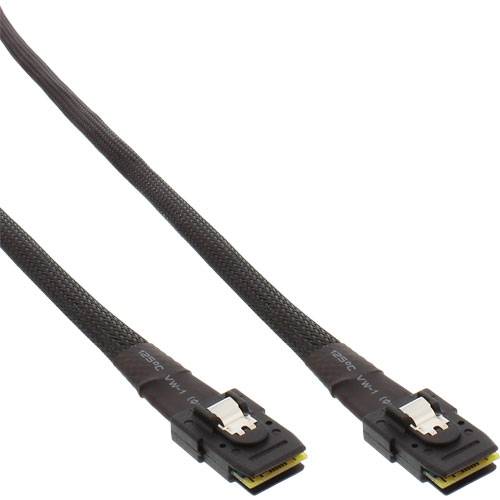 INLINE - SAS Kabel int. - Mini-SAS SFF-8087/Mini-SAS SFF-8087 - m. Sideband - 1m