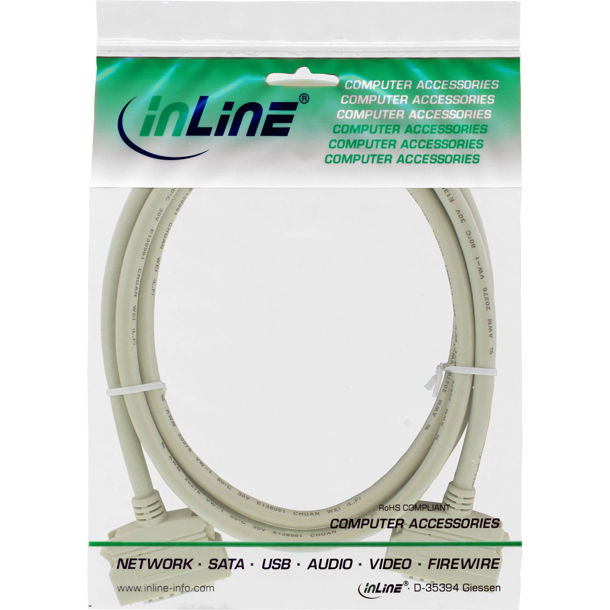 INLINE - SCSI II Kabel - 50pol Mini Sub-D Stecker / Stecker - 2m