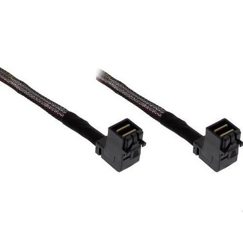 InLine - Internes SAS-Kabel - mit Sidebands - SAS 6Gbit/s - gerade durchgeführt - 4-Lane - 4x Mini SAS HD (SFF-8643)