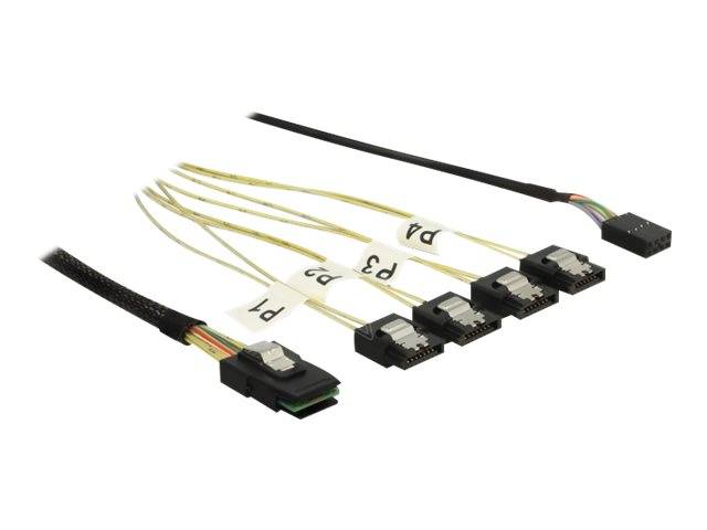 Delock - Internes SAS-Kabel - SAS 6Gbit/s - Seitenband, Mini SAS (SFF-8087)