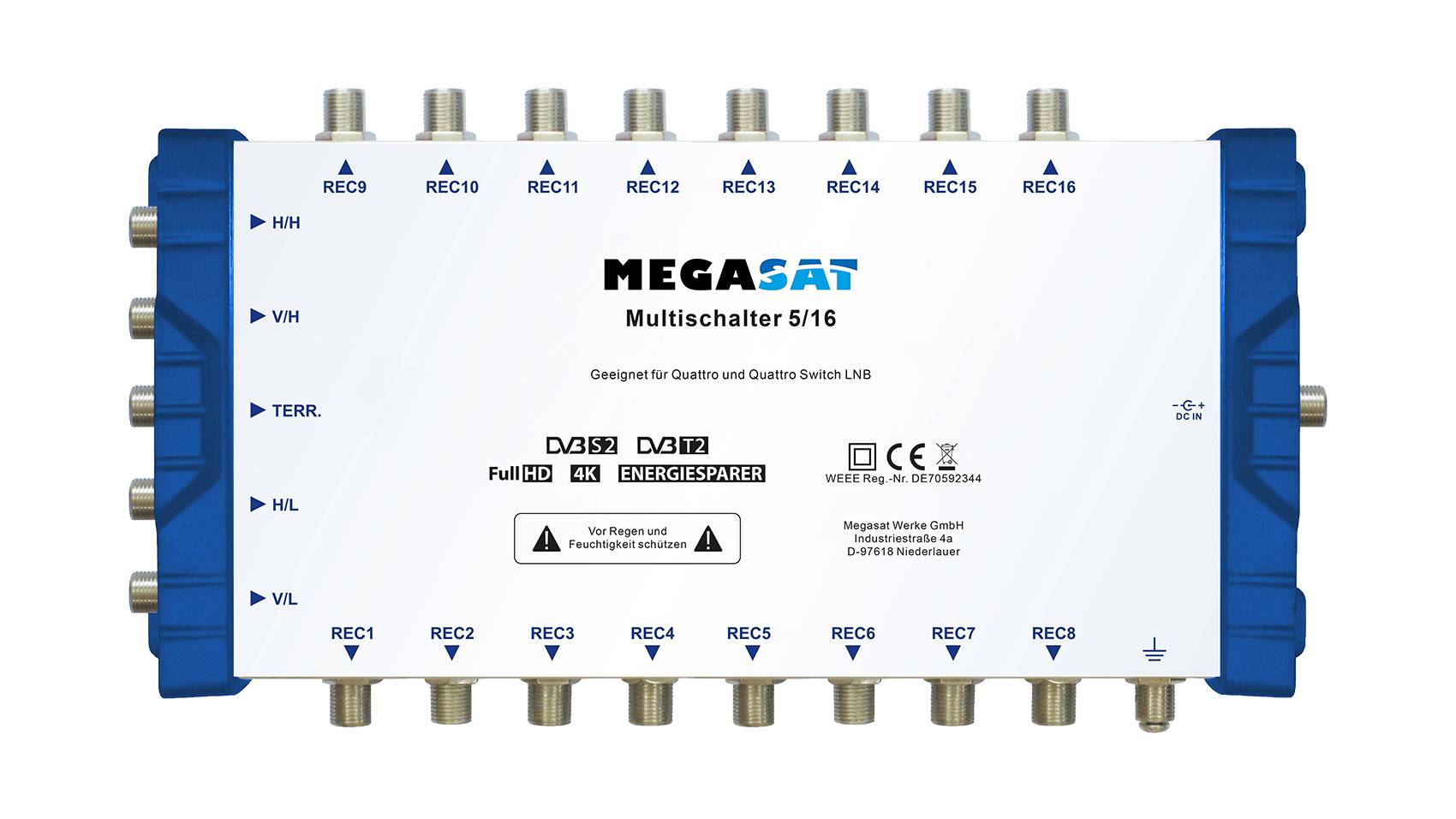 Megasat Multiswitch 5/16 - Multiswitch Satelliten-/terrestrisches